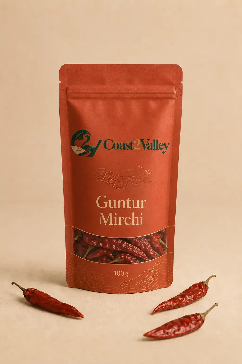 Guntur Mirchi sample packaging